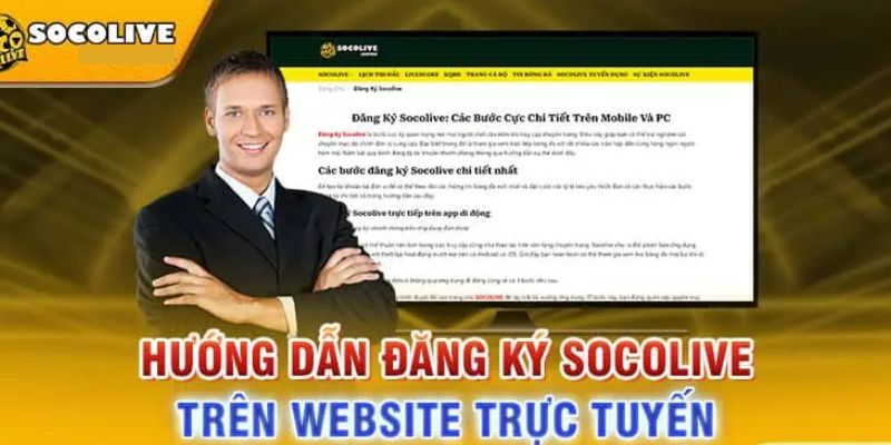 Đăng ký socolive hướng dẫn